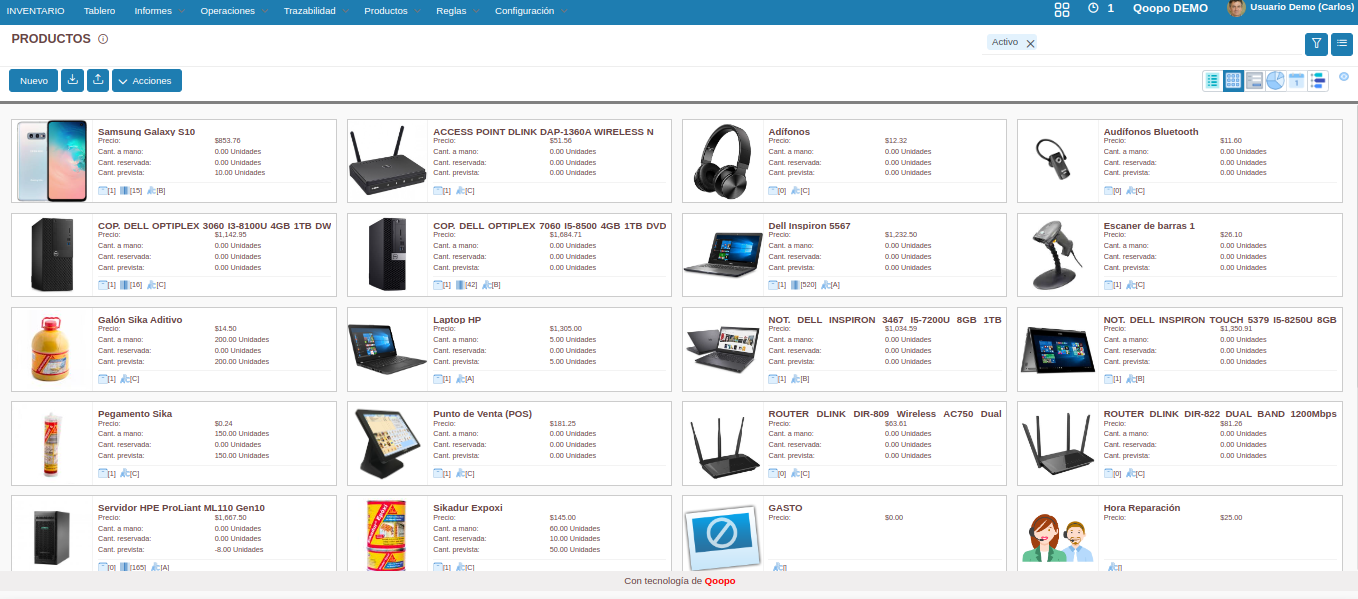 Captura de pantalla de Producto